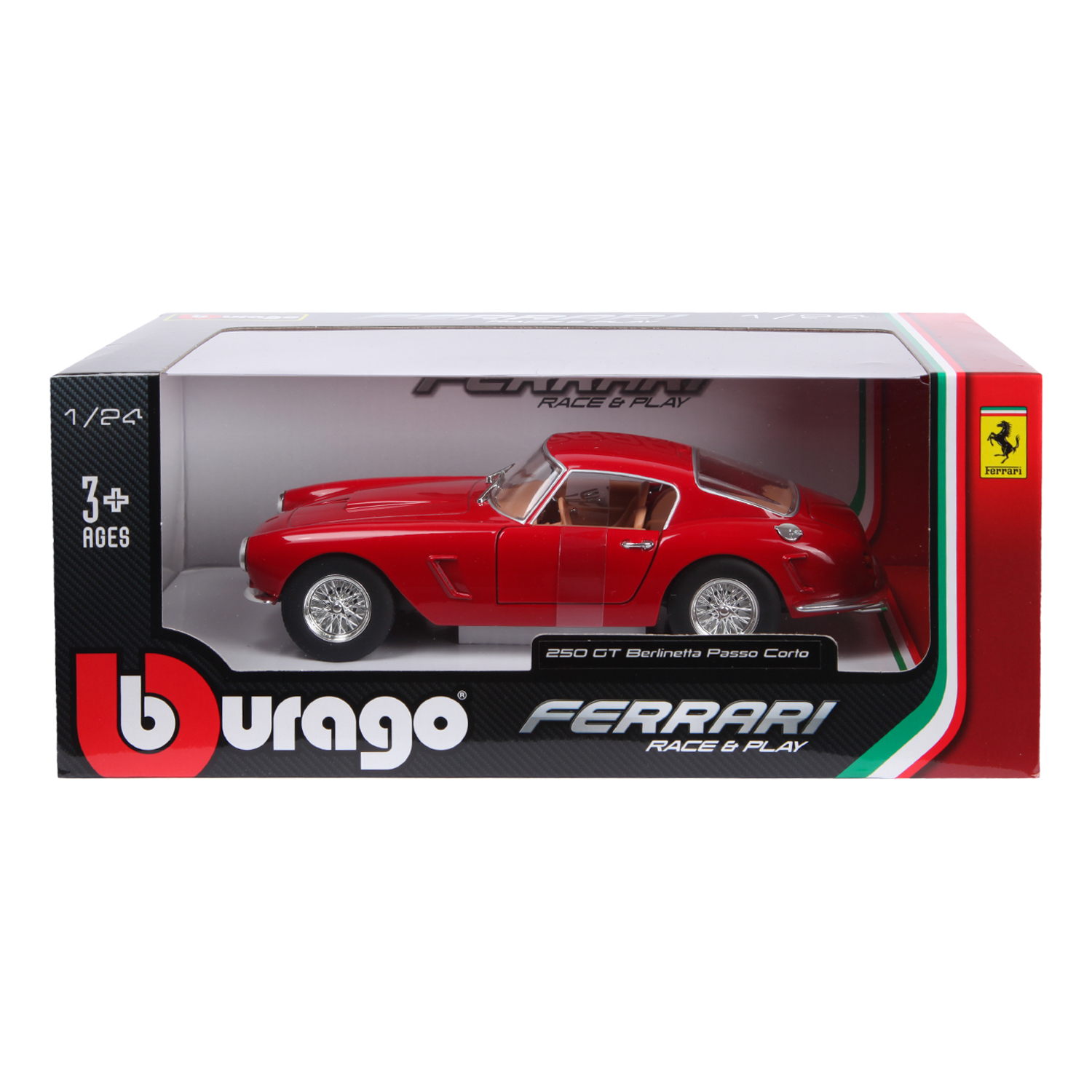 Машина BBurago 1:24 Ferrari 250 Gt Berlinetta 18-26025 купить по цене 2499  ₽ в интернет-магазине Детский мир