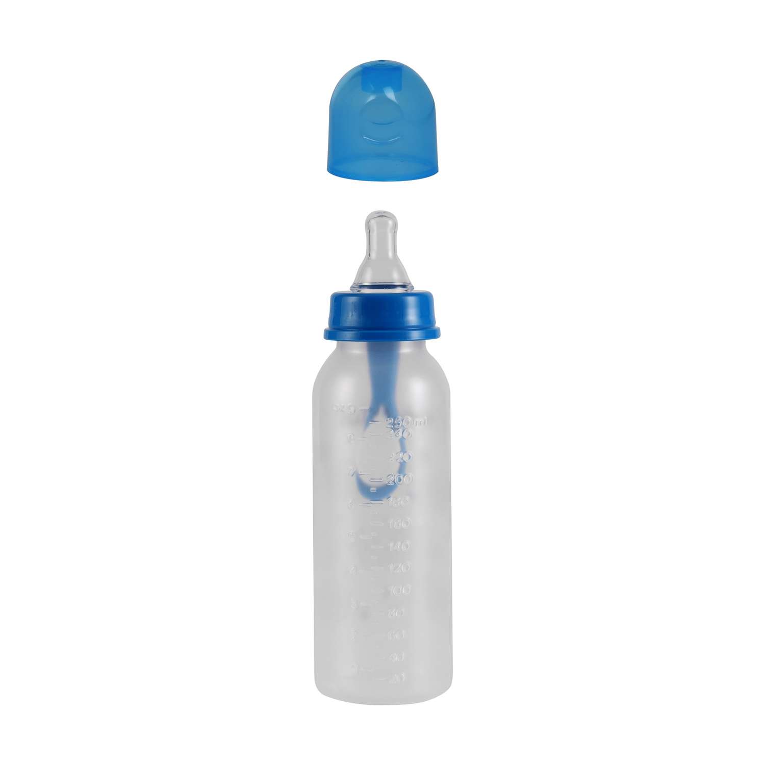 Бутылочка для кормления Baby Plus с ложкой и соской BP5114-B-1 250 мл синяя - фото 4