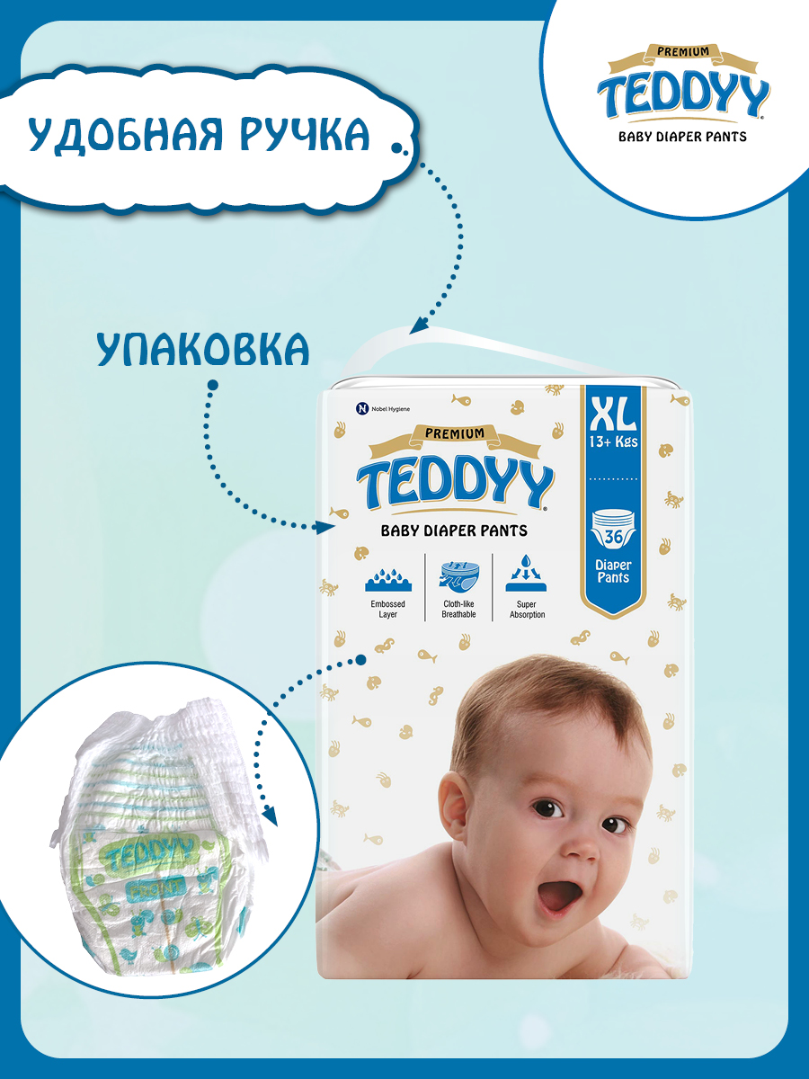 Подгузники Teddy Baby Premium - фото 2