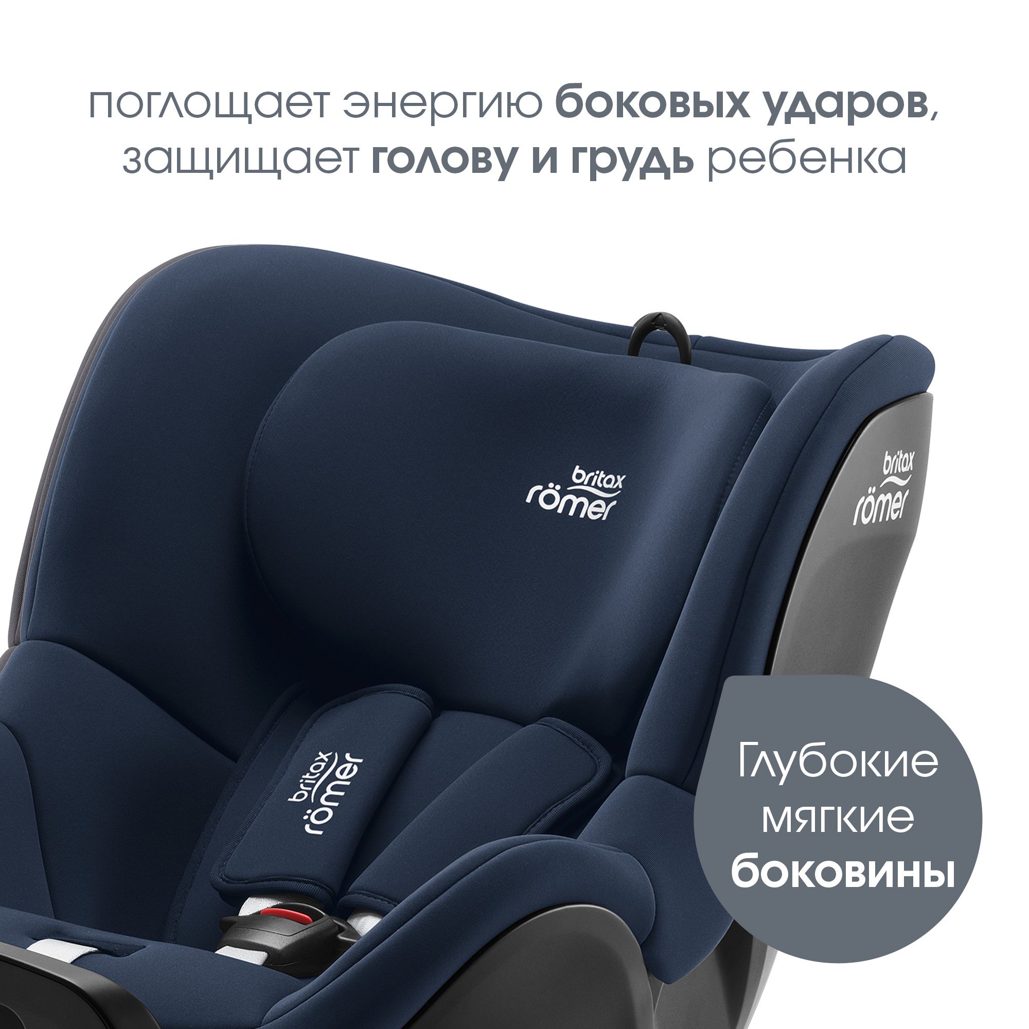 Автокресло Britax Roemer Dualfix Plus Night Blue с рождения до 4 лет - фото 7