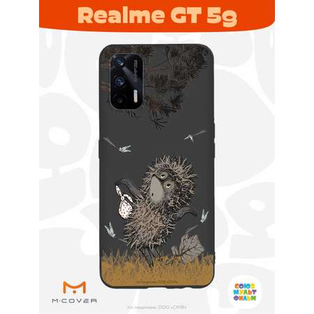 Силиконовый чехол Mcover для смартфона Realme GT 5G Союзмультфильм Ежик в тумане и поход