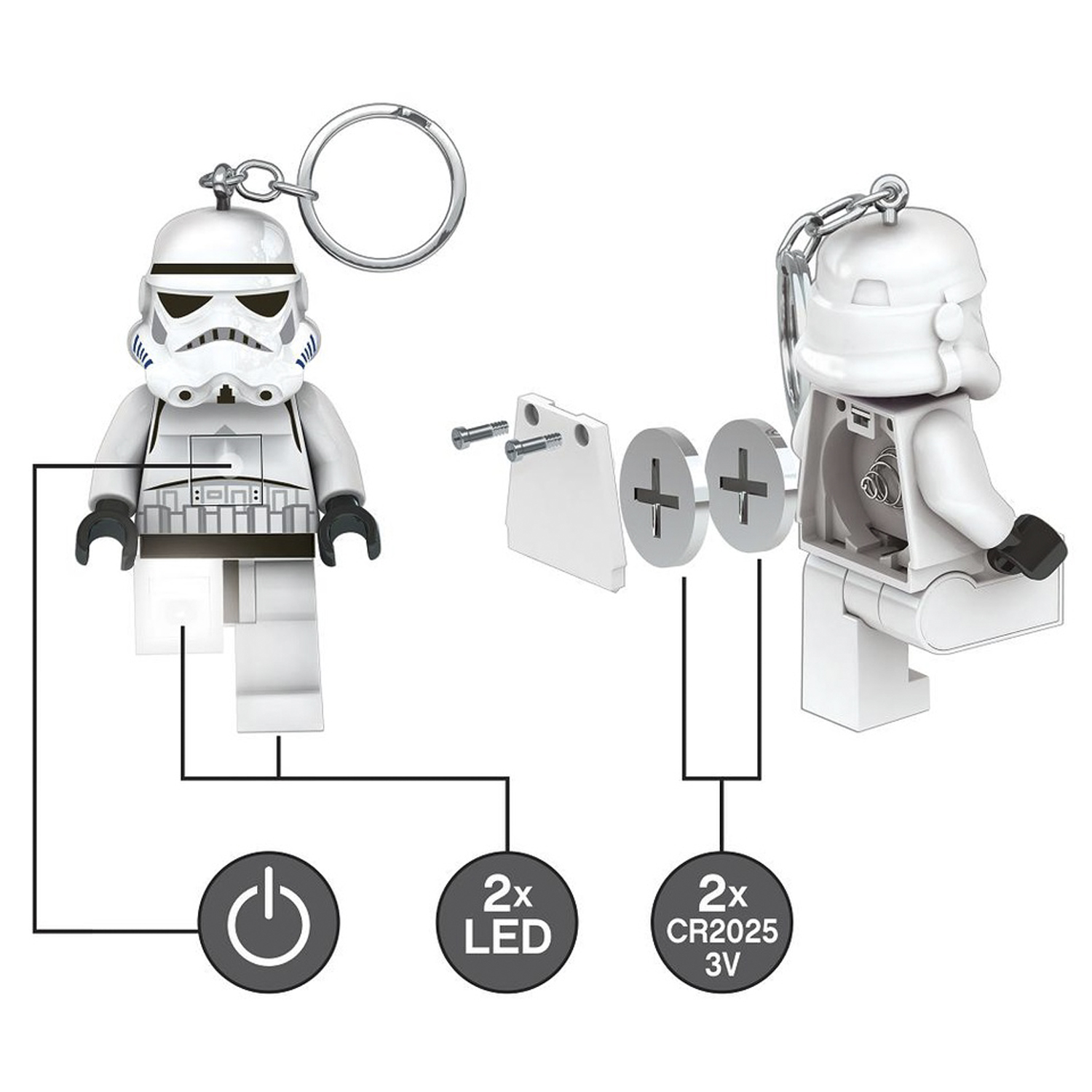 Брелок LEGO Storm Trooper LGL-KE12H - фото 8