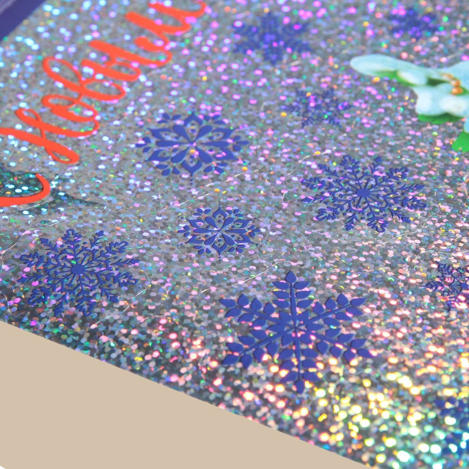 Интерьерная наклейка Арт Узор голография «Зимний праздник» 21×29.7 см - фото 2