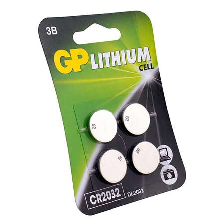 Батарейки GP Lithium CR2032 4шт CR2032-7CRU4