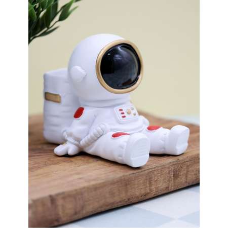 Подставка для канцелярии iLikeGift Astronaut red