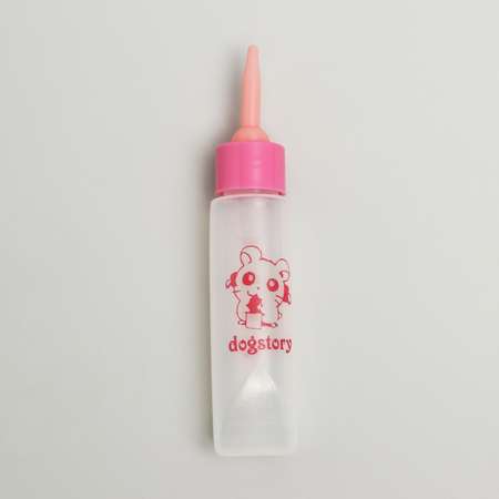 Бутылочка для вскармливания Sima-Land 30 мл с силиконовой соской розовая