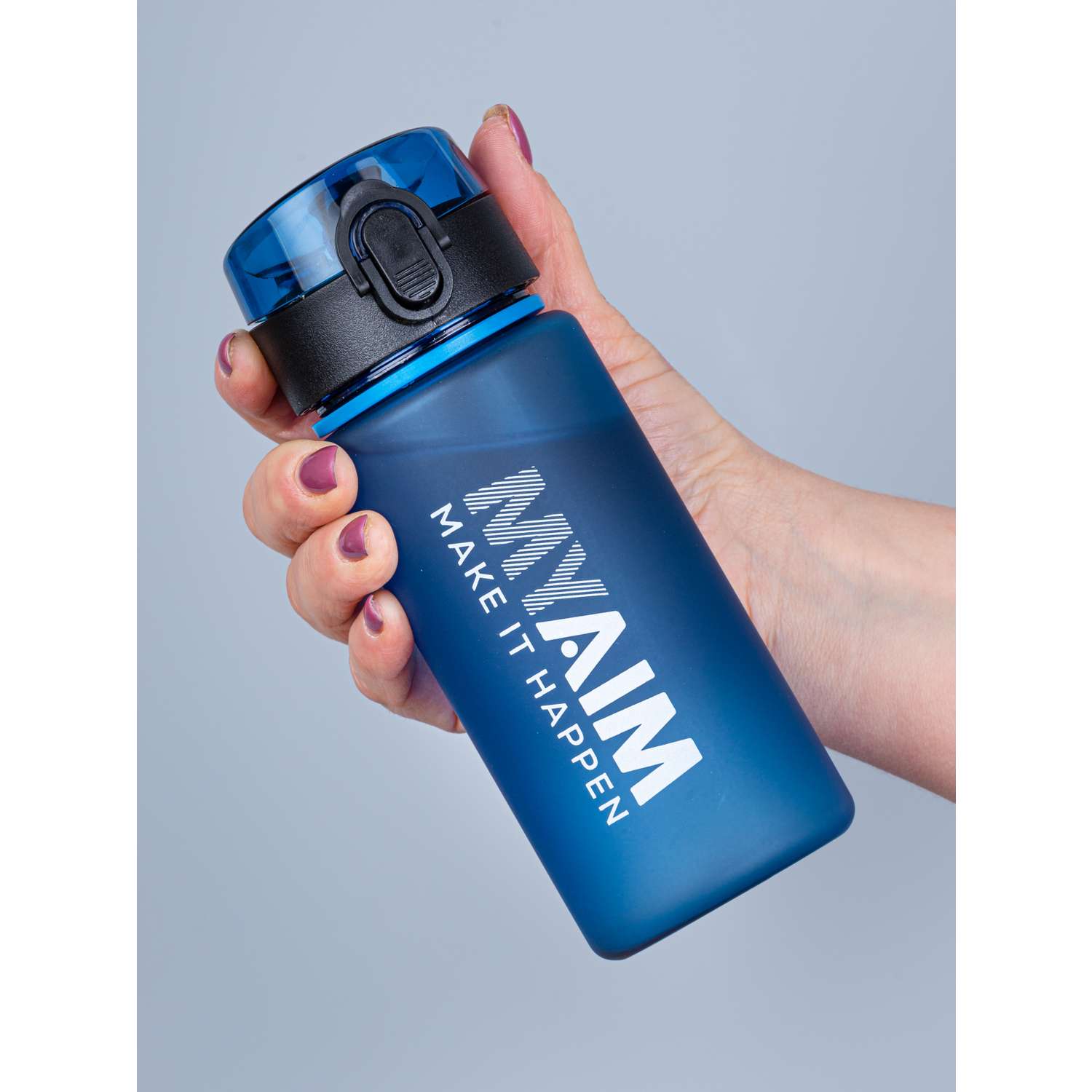Бутылка спортивная 400 мл MyAim голубой - фото 1