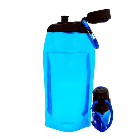 Бутылка для воды складная VITDAM синяя 860мл B086BLS