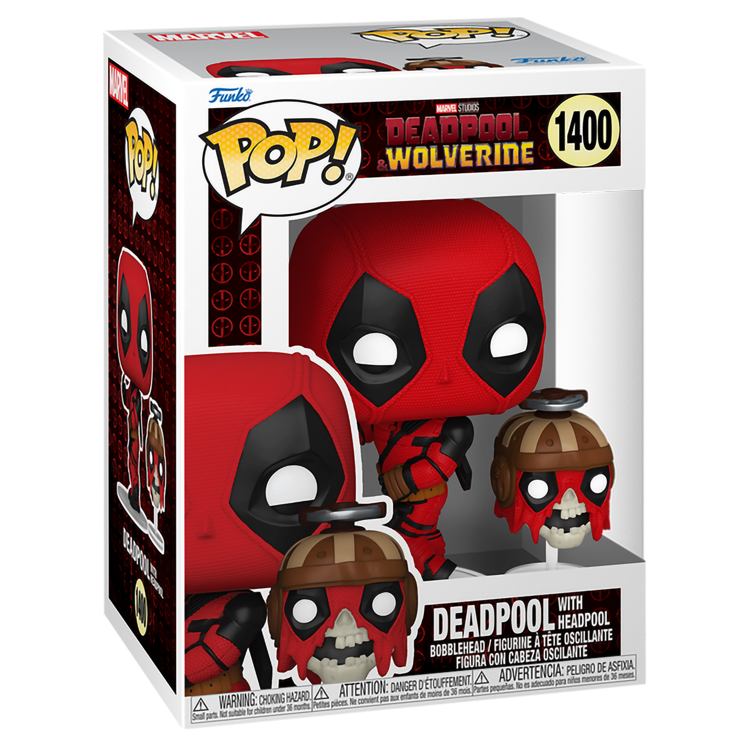 Фигурка Funko POP Bobble Marvel Deadpool 3 Дэдпул и Хеадпул - фото 2