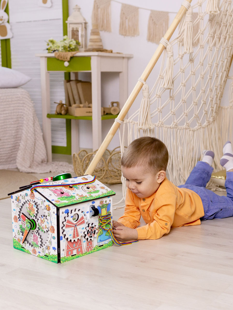 Бизиборд KimToys развивающий домик для малышей - фото 21