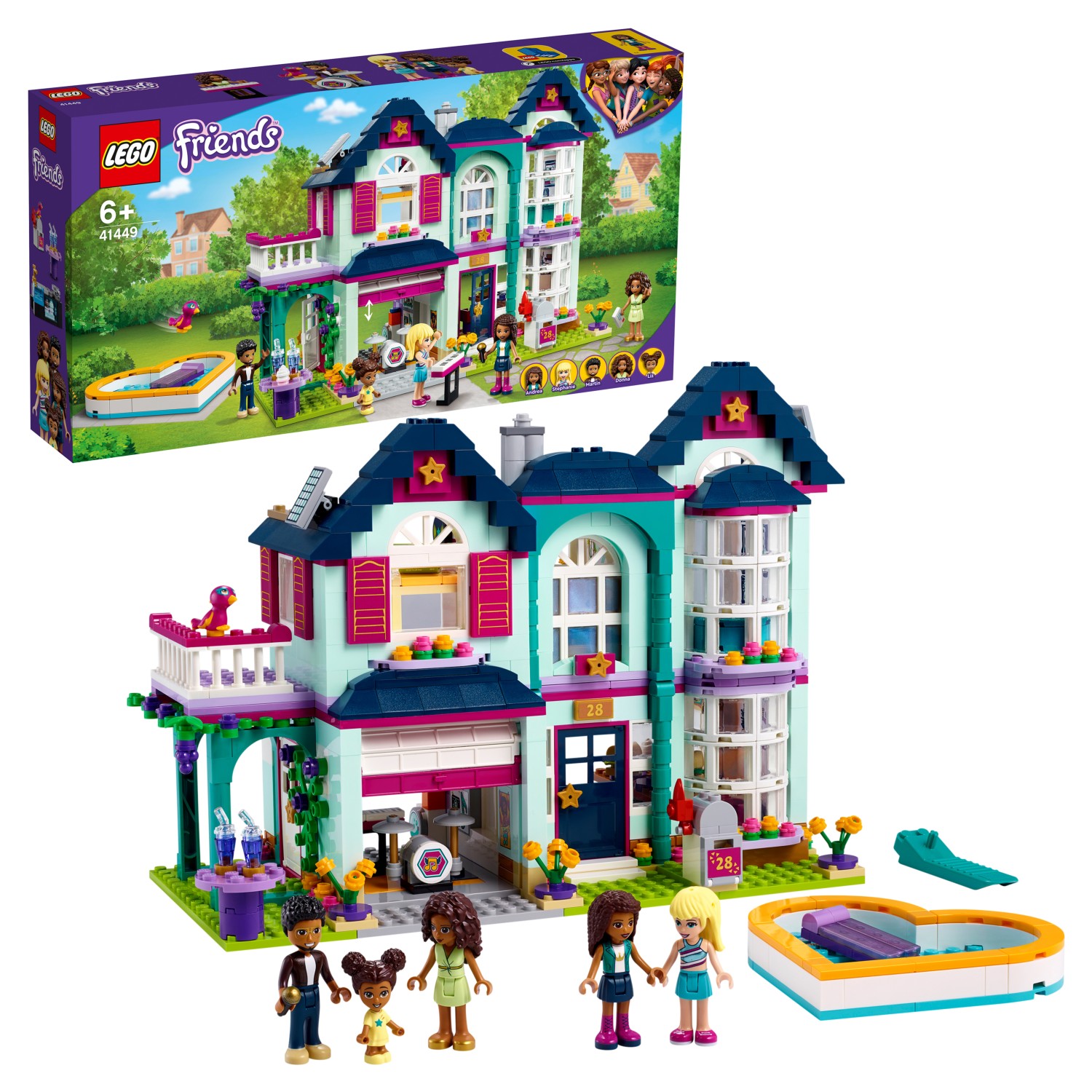 Конструктор LEGO Friends Дом семьи Андреа 41449 - фото 1