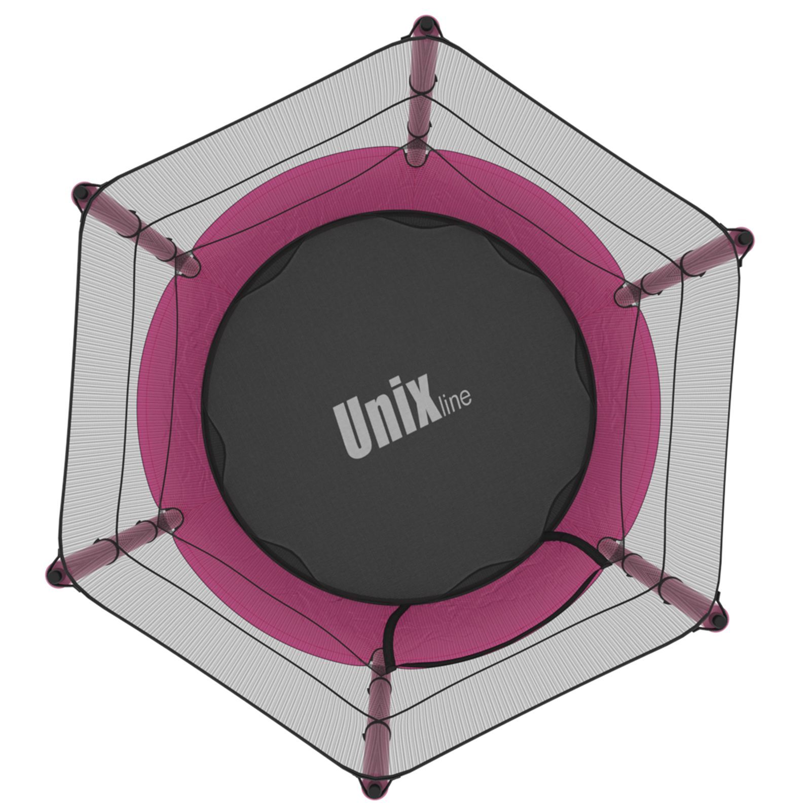 Батут каркасный для детей UNIX line общий диаметр 140 см до 50 кг диаметр прыжковой зоны 106 см - фото 10