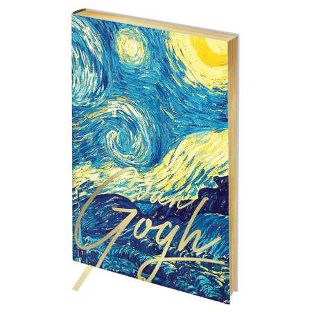 Записная книжка Greenwich Line А5 80л кожзам Vision Van Gogh Night 