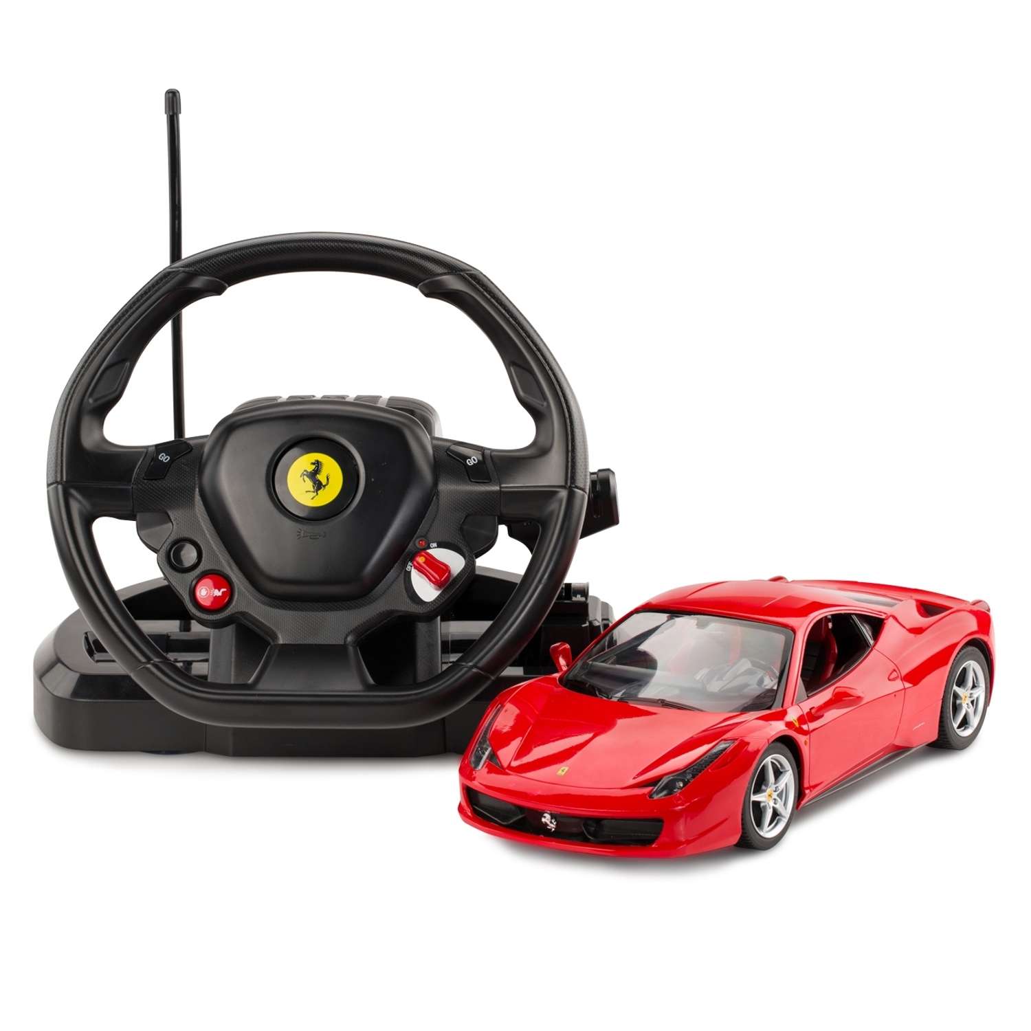 Машинка на радиоуправлении Rastar Ferrari 458 Italia 1:14 Красная - фото 1