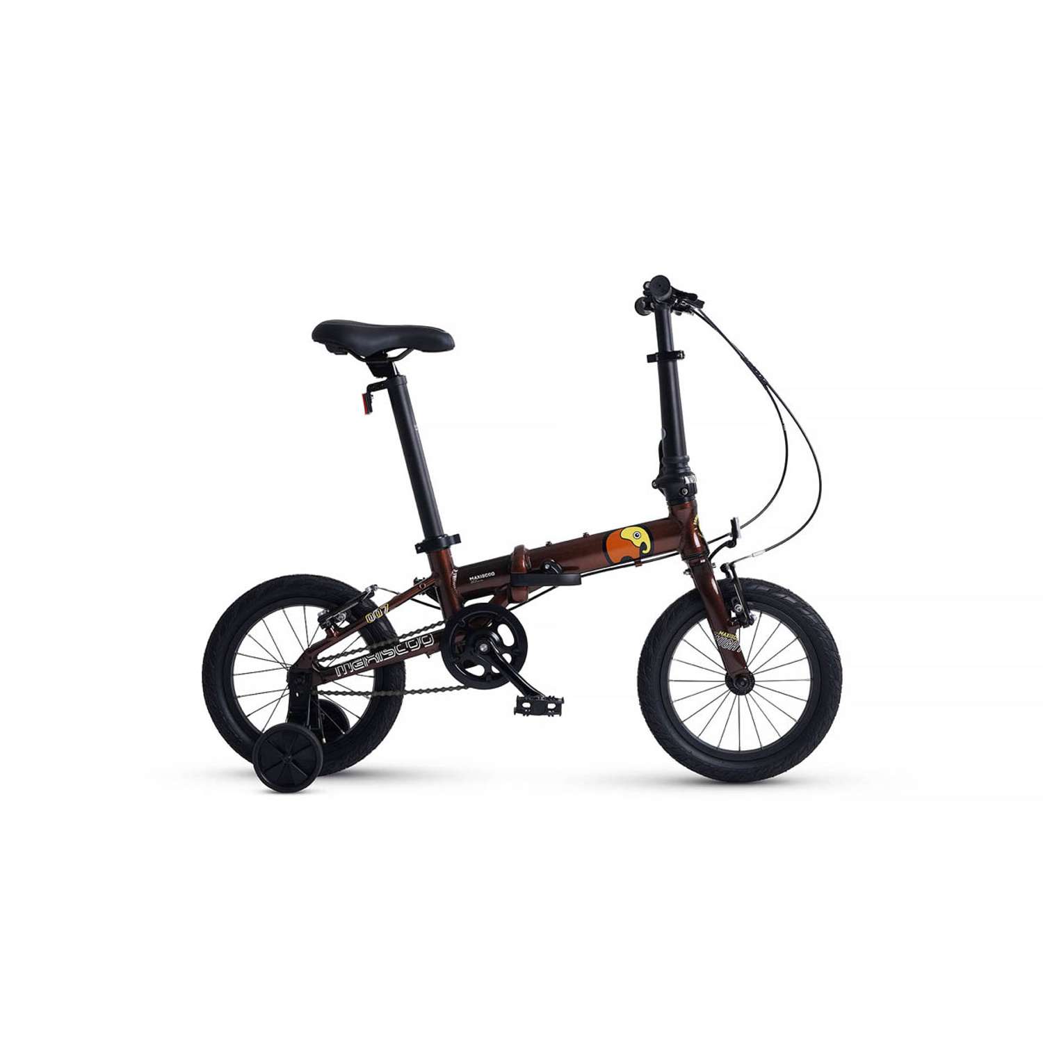 Велосипед Детский Складной Maxiscoo S007 pro 14 бронза - фото 1