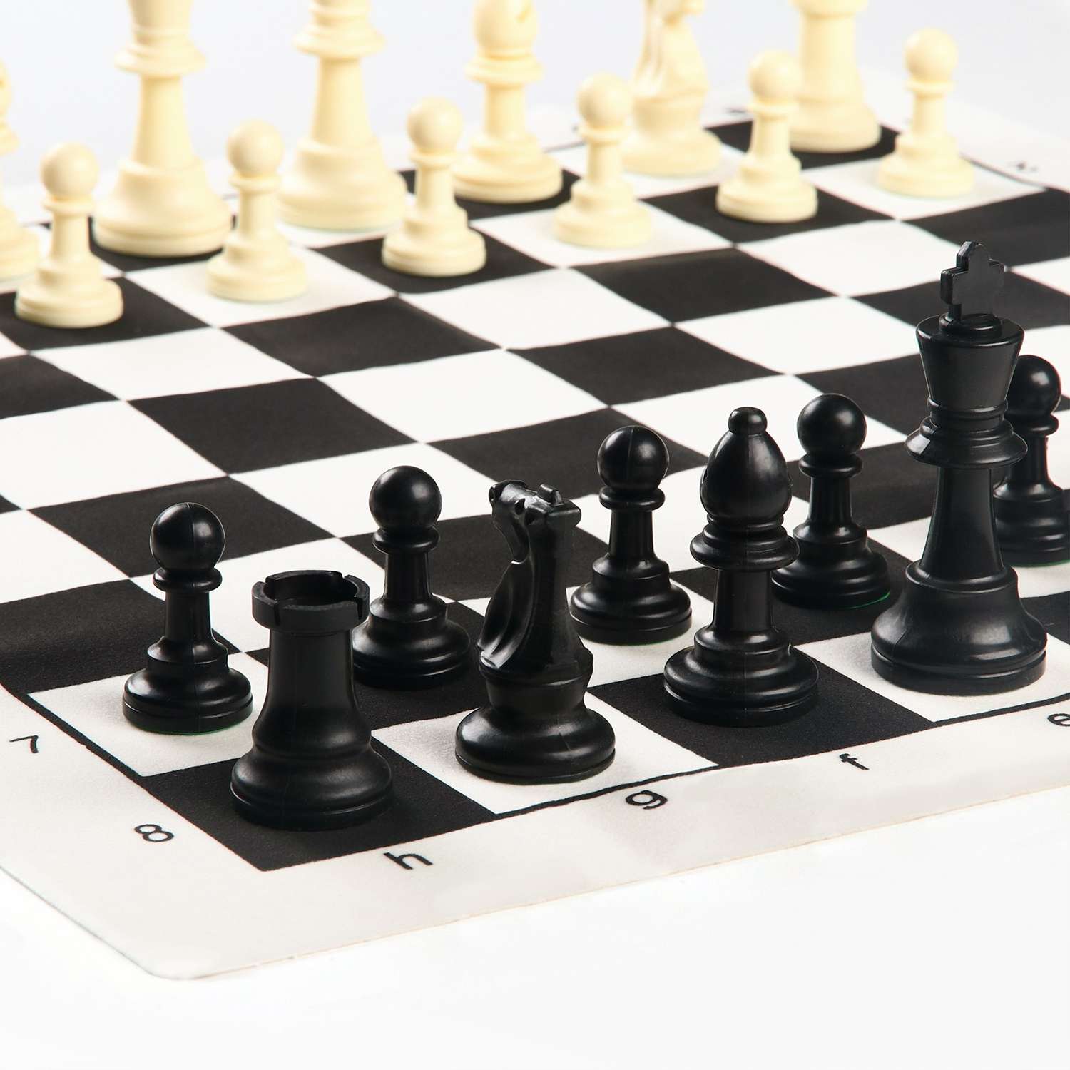 Шахматы Sima-Land в пакете фигуры пешка h 4 5 см ферзь h 7 5 см поле 50х50 см - фото 3