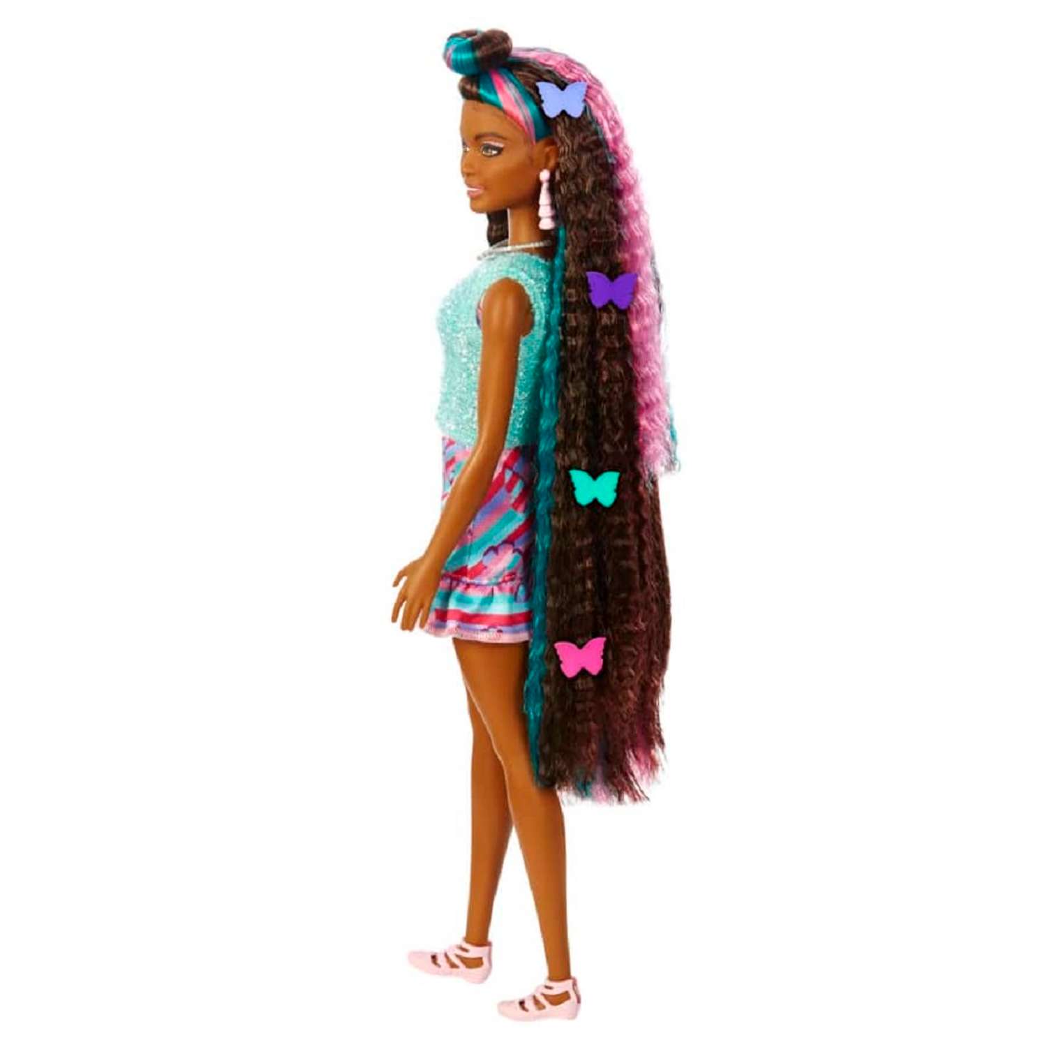 Кукла Barbie Totally Hair Бабочки HCM87 HCM87 - фото 5