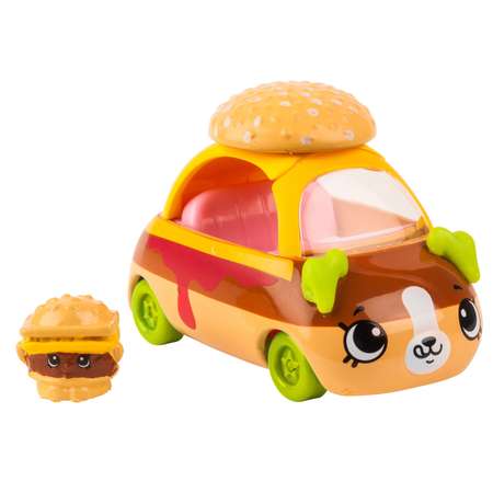 Машинки Cutie Cars 3шт +мини-фигурки Shopkins S3 Вкусный перекус
