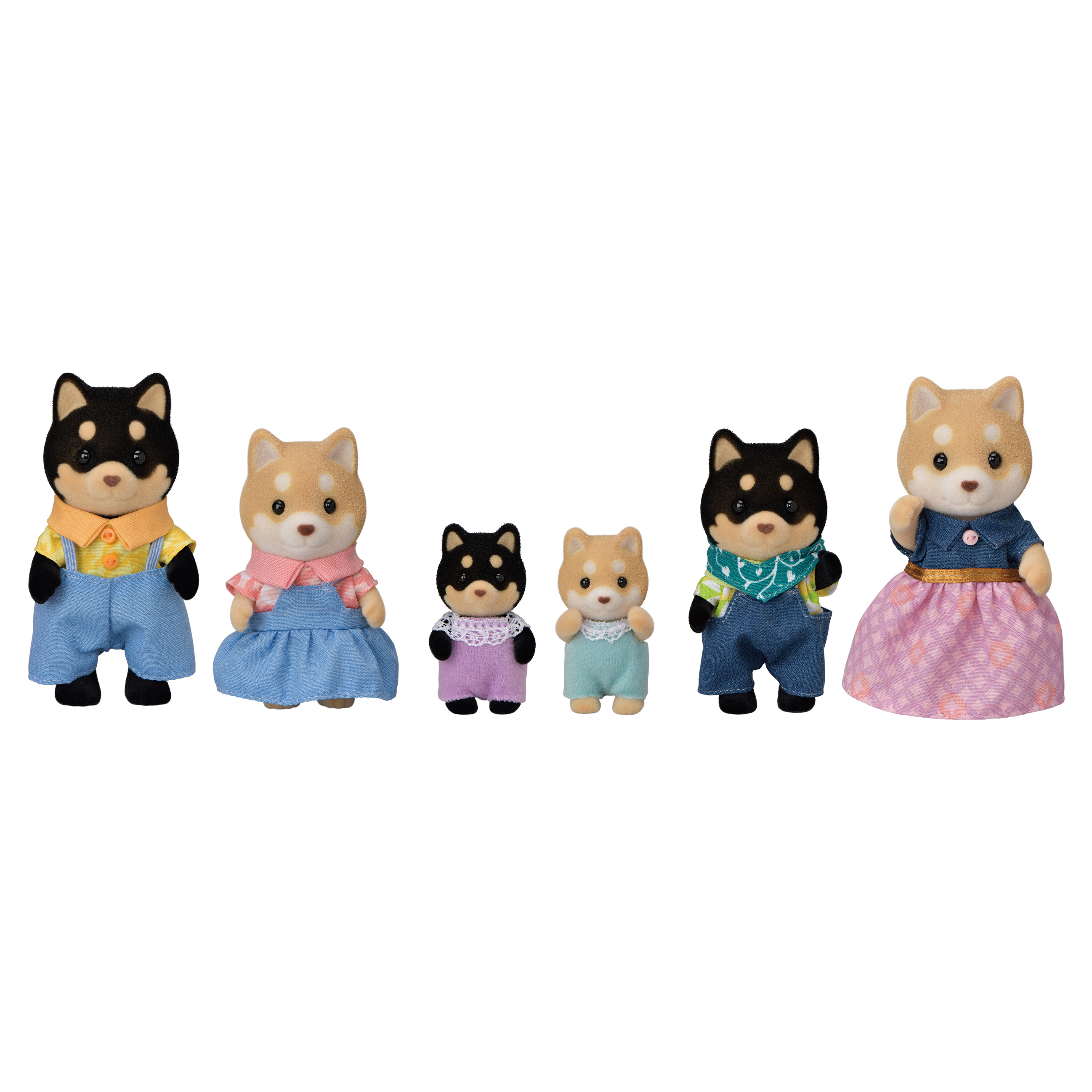 Набор Sylvanian Families Семья собачек шиба 2124 купить по цене 4199 ₽ в  интернет-магазине Детский мир