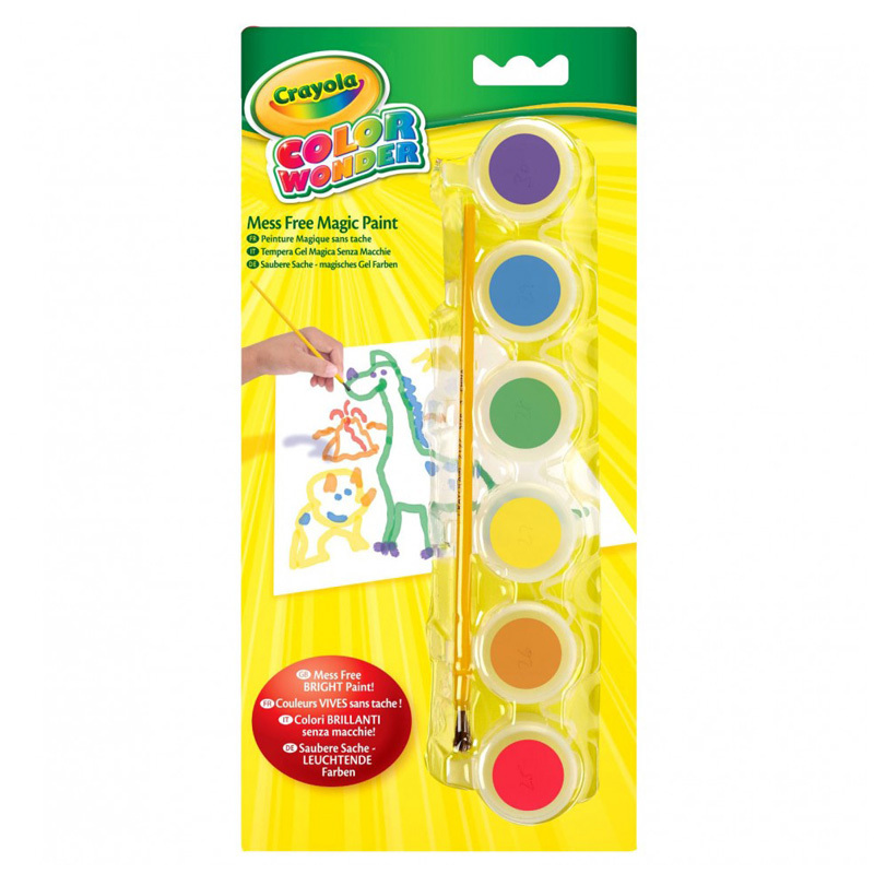 Краски Crayola CW 6 цветов - фото 1