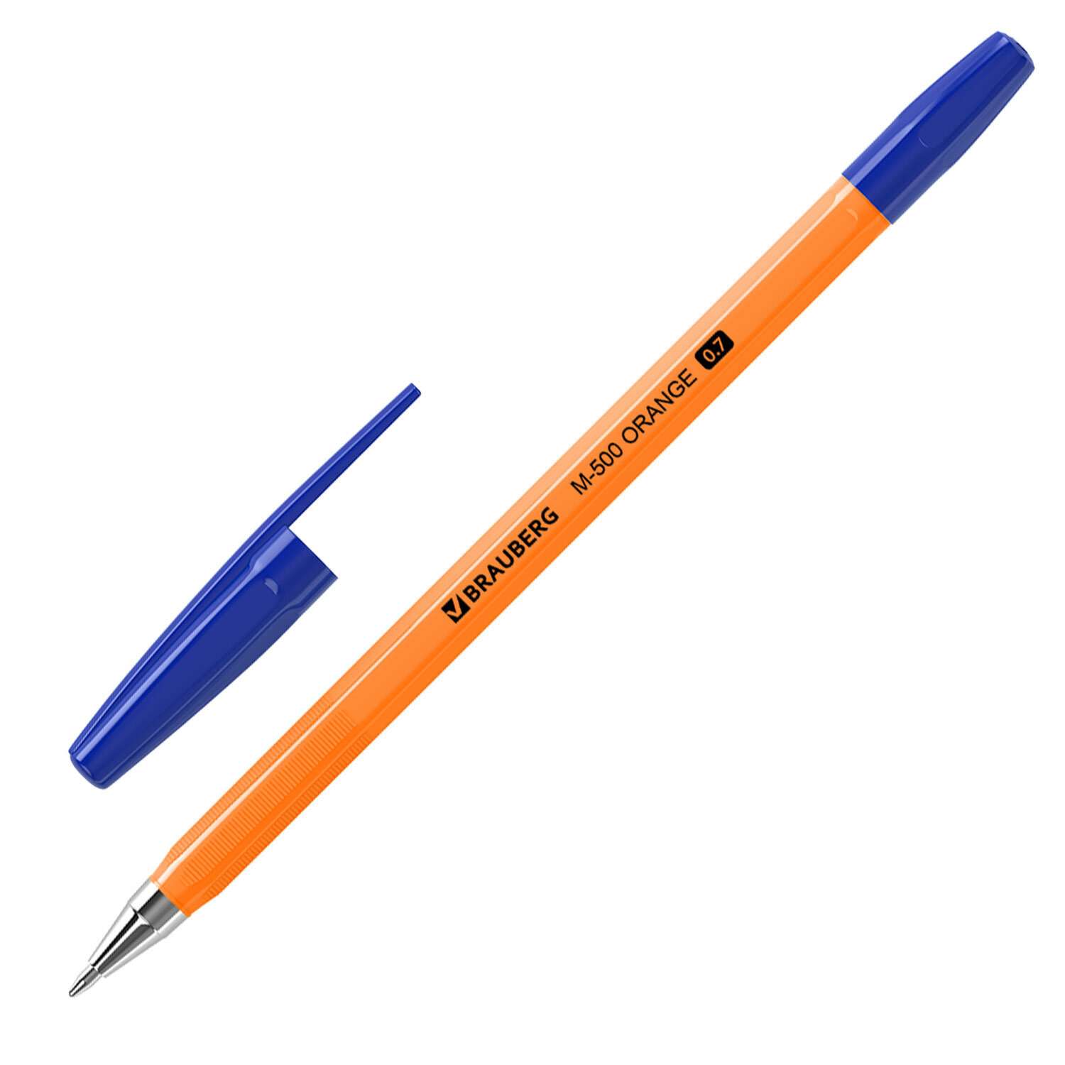 Ручки шариковые Brauberg набор 10 штук синие - фото 4