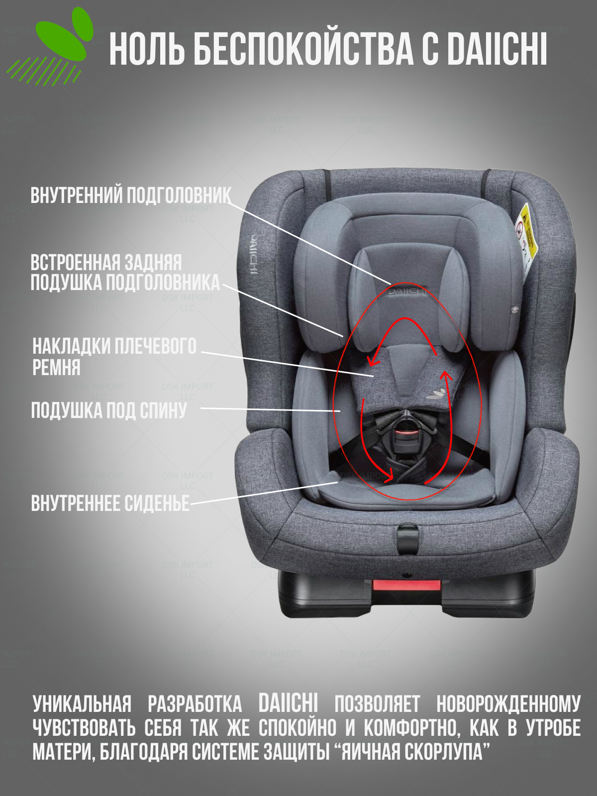 Автокресло DAIICHI First Plus 0+/1/2 (0-25 кг) - фото 8