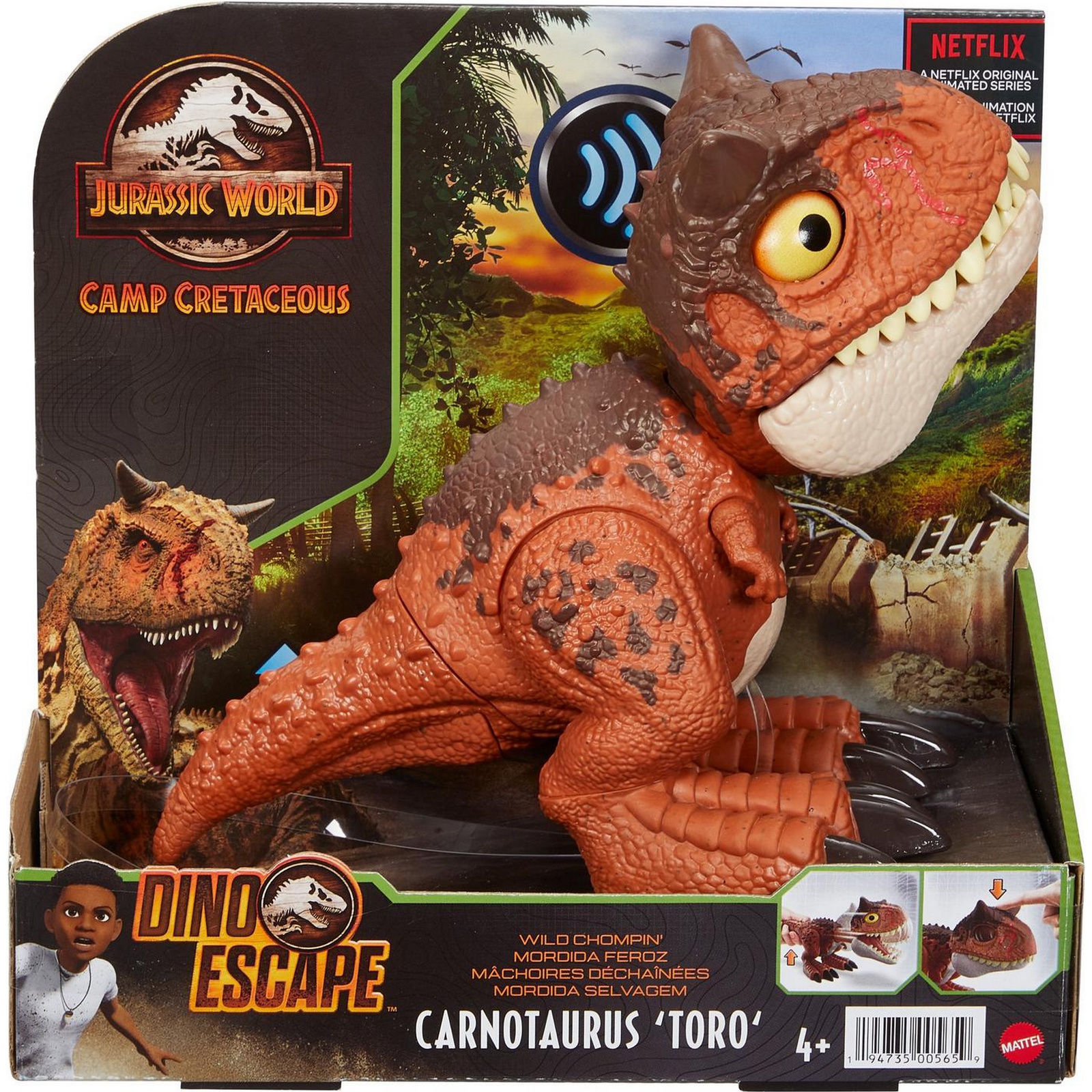 Фигурка Jurassic World Жующий Карнотавр Торо HBY84 купить по цене 1999 ₽ в  интернет-магазине Детский мир