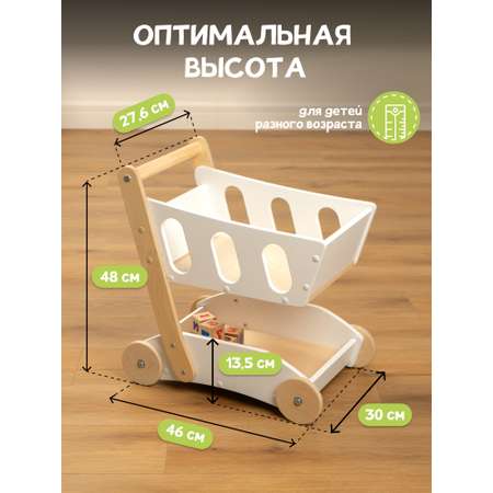 Игровой набор PAPPADO тележки и корзинки