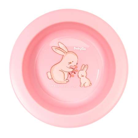 Тарелка BabyGo Pink 1 шт.