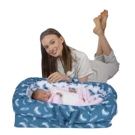 Гнездышко-кокон SEVIBEBE для новорожденного с функцией переноски