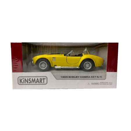 Модель KINSMART Шелби Кобра 427 s c 1965 1:32 желтая