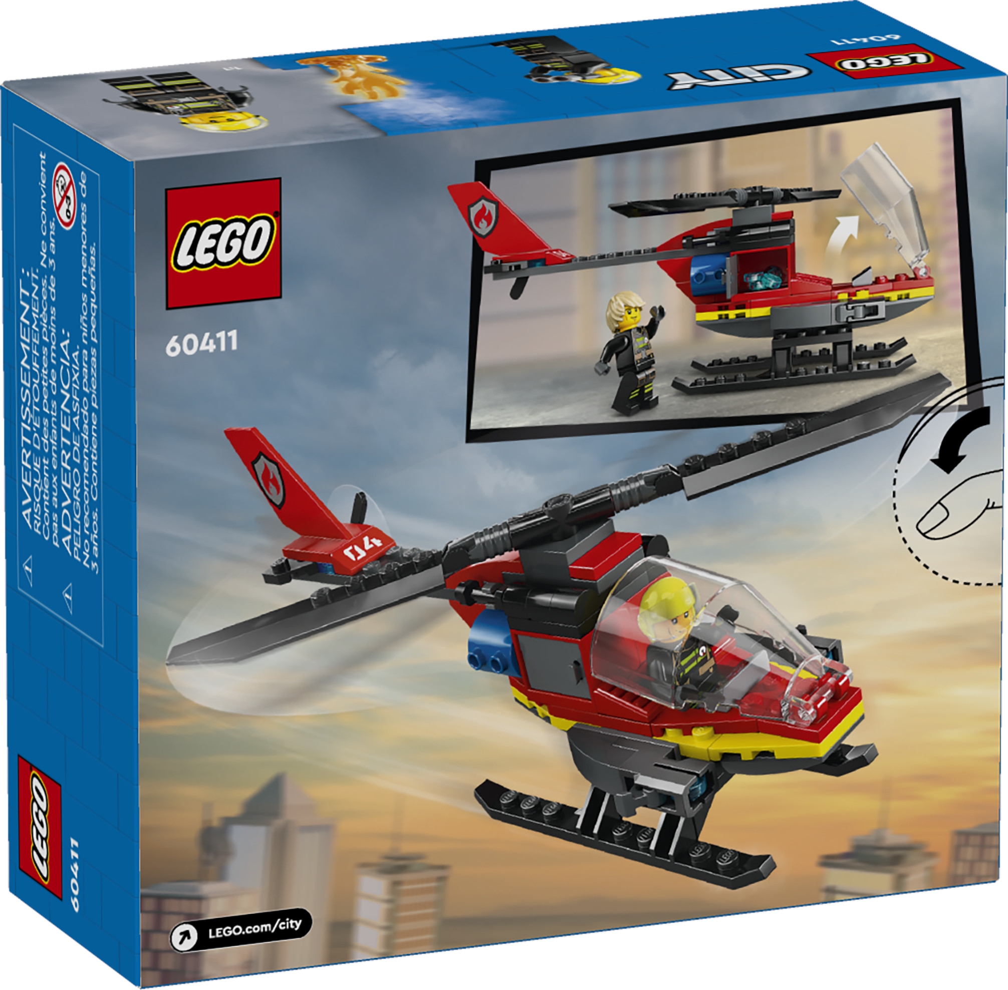 LEGO City Feuerwehrhubschrauber 60411