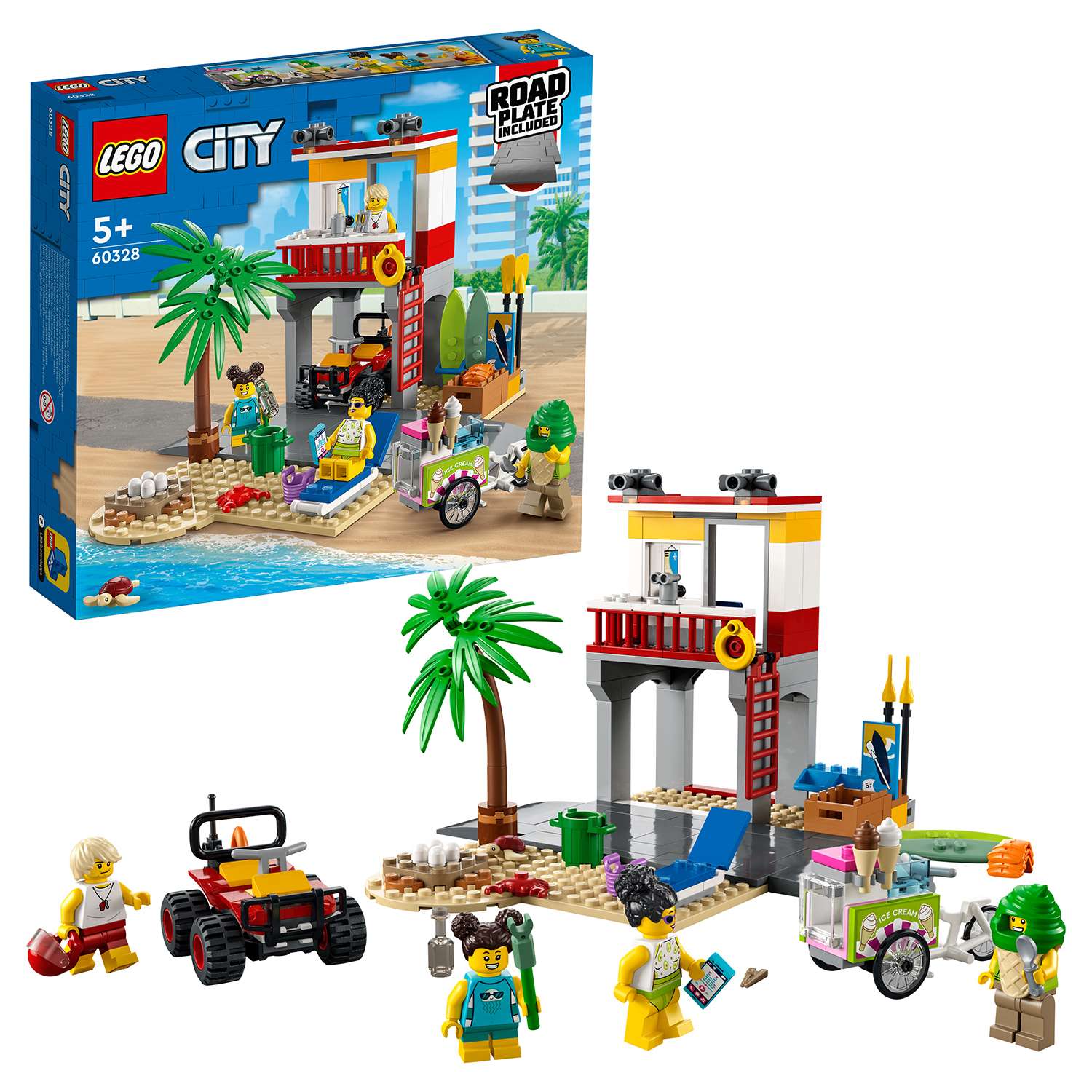 Конструктор LEGO My City Пост спасателей на пляже 60328 - фото 1