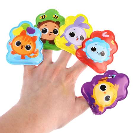 Набор Крошка Я игрушек для ванной купания «Круглики. Цвет и предметы»