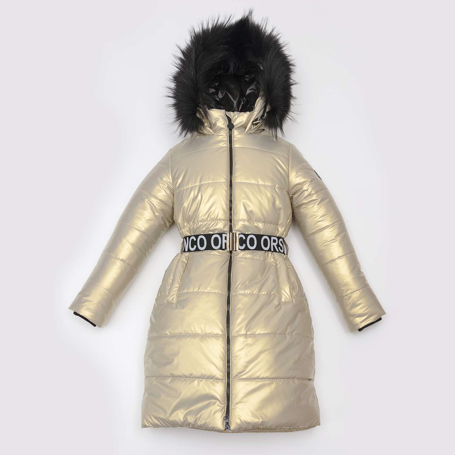 Пальто Orso Bianco OB41047-12_матовое золото - фото 1