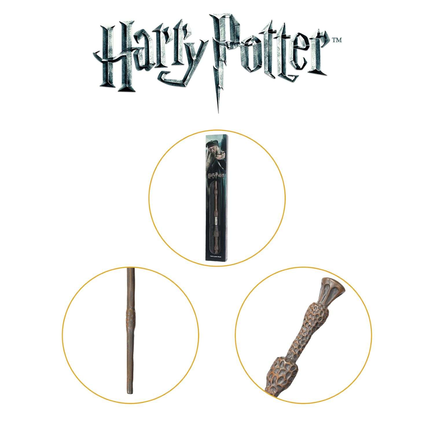 Волшебная палочка Harry Potter Альбус Дамблдор 40 см - premium series - фото 4