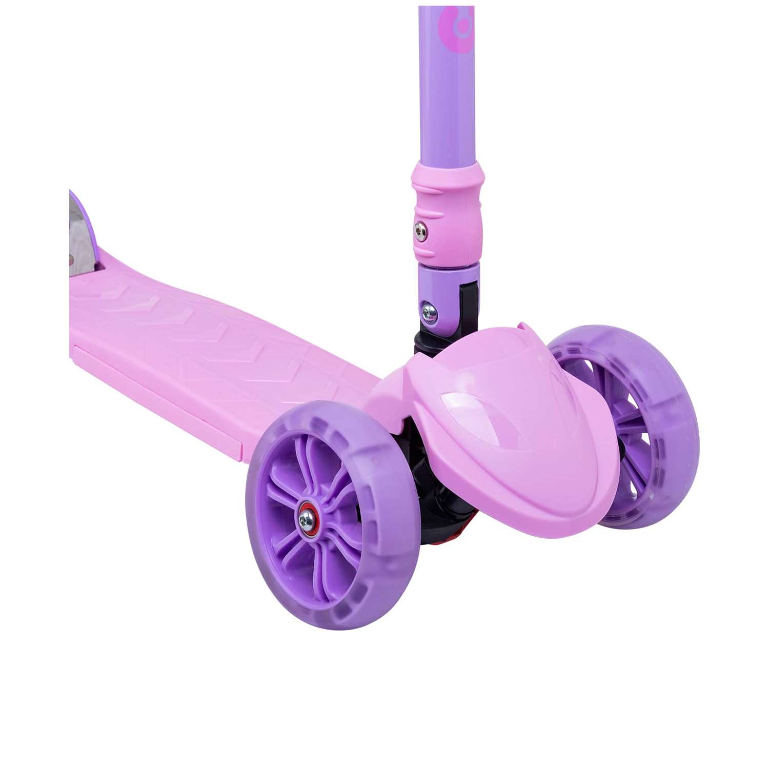 Самокат RIDEX трехколесный 3 wheels scooter Bunny 135/90 pink/violet - фото 7