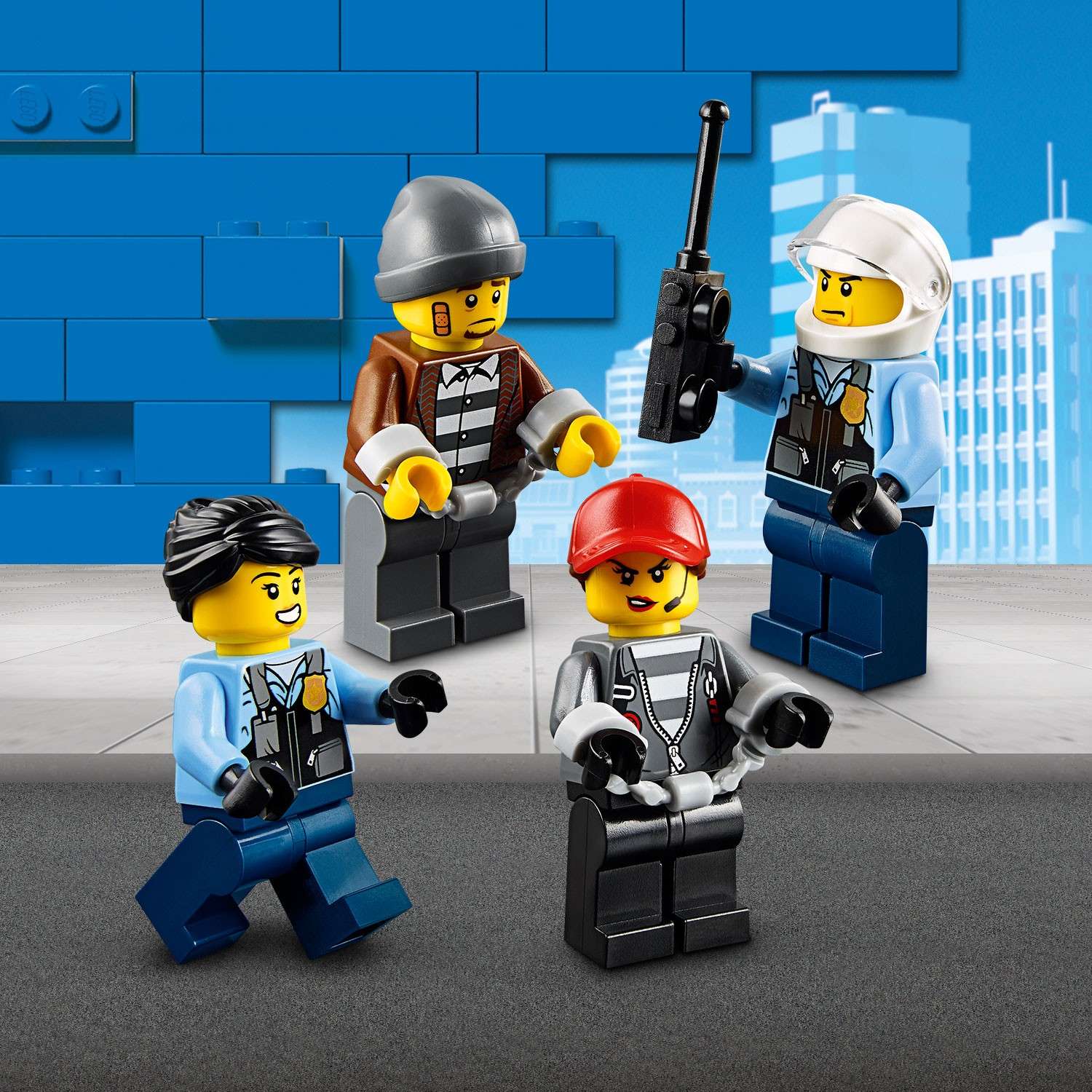 Конструктор LEGO City Police Полицейский вертолетный транспорт 60244 - фото 16