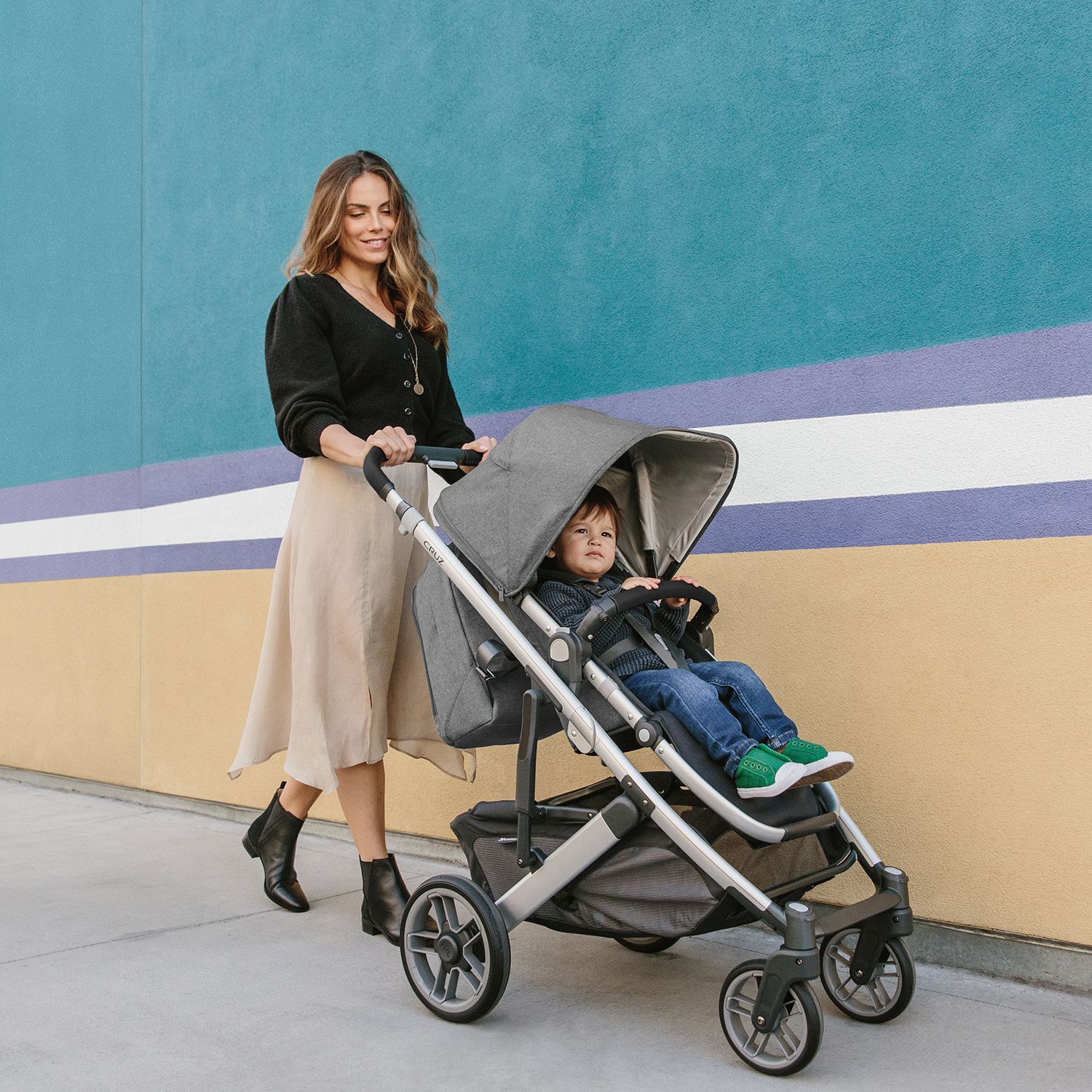 Коляска прогулочная UPPAbaby Cruz V2 Jordan Графитовый меланж - фото 13