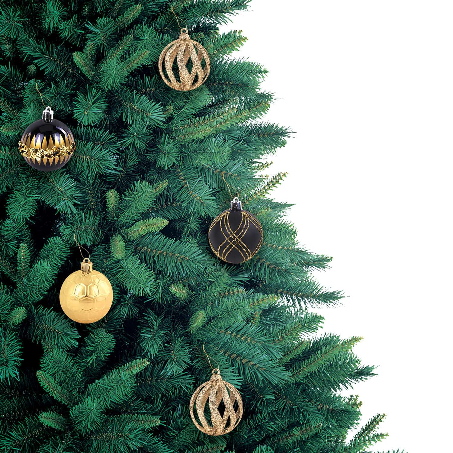 Елочные шары Золотая сказка новогоднее украшение для декора набор 9 штук - фото 9