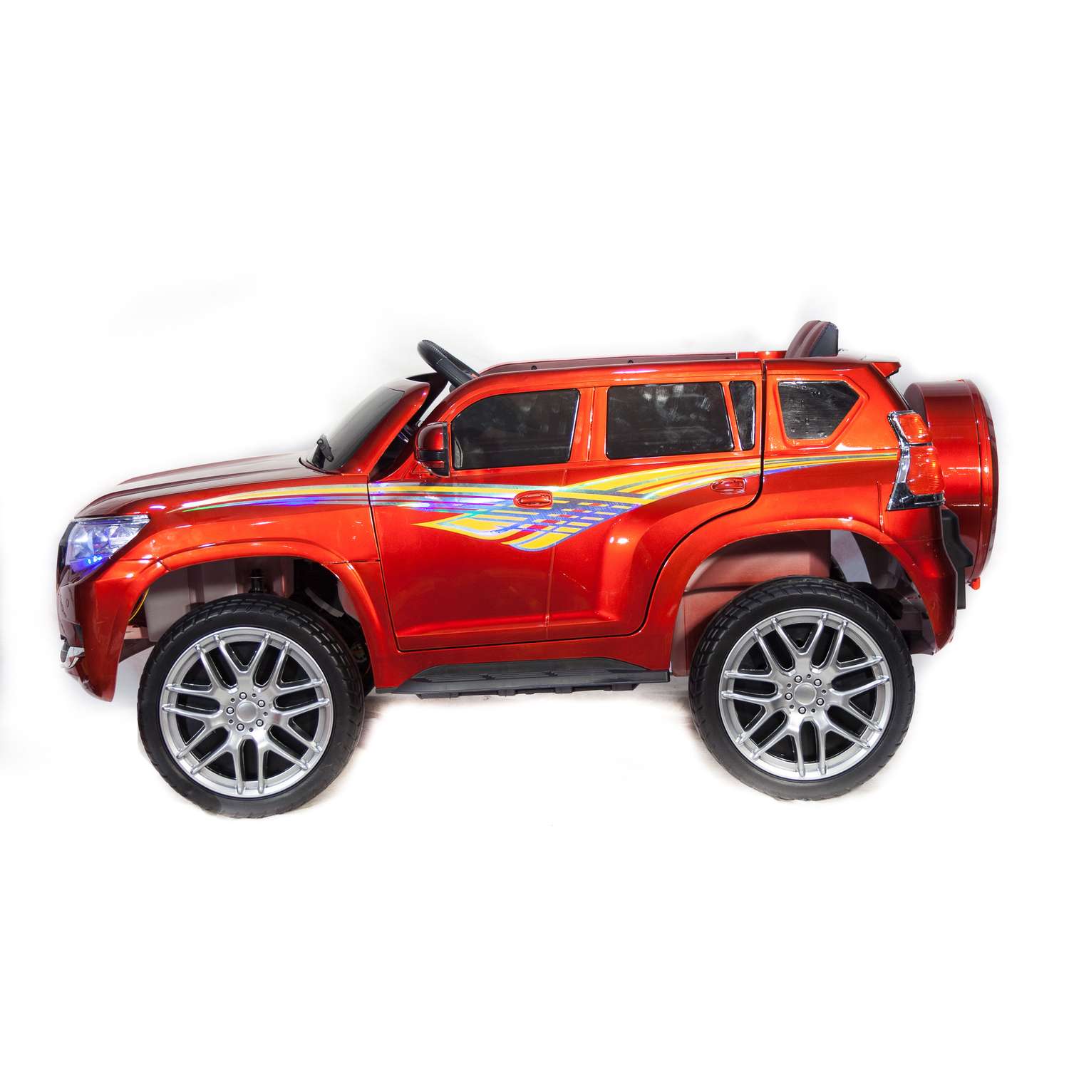 Электромобиль TOYLAND Джип Toyota Prado 5637 красный - фото 4