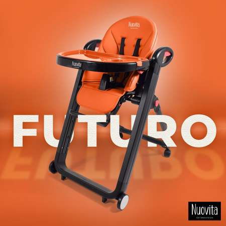 Стульчик для кормления Nuovita Futuro Nero Arancione