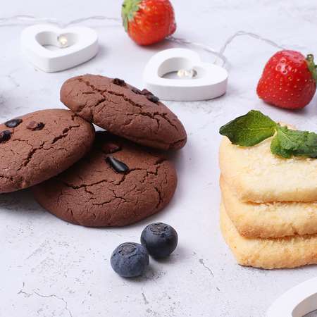 Печенье детское КотМарКот Мята+шоколад и Кокосовое сердце