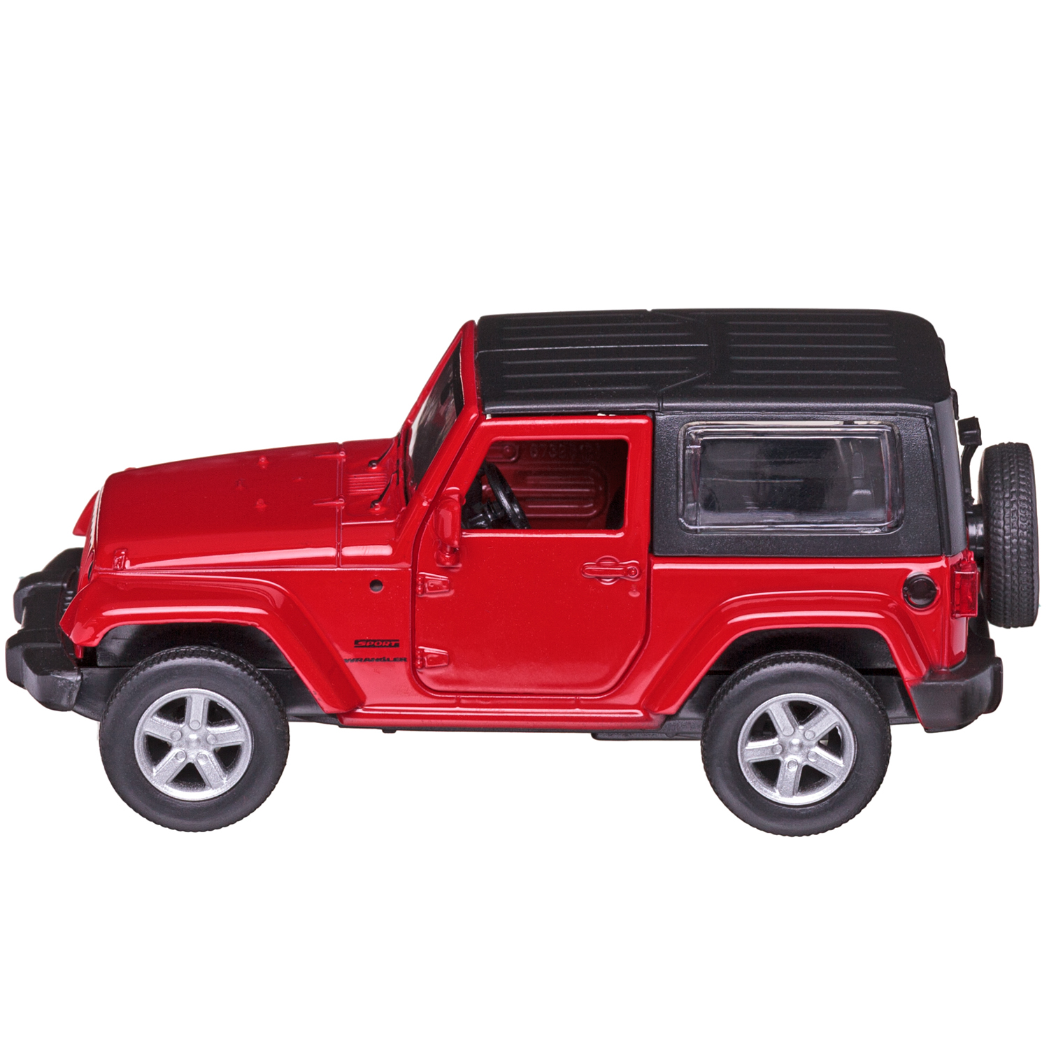 Автомобиль Abtoys Jeep MSZ 1:43 инерционный красный WE-16389R - фото 4