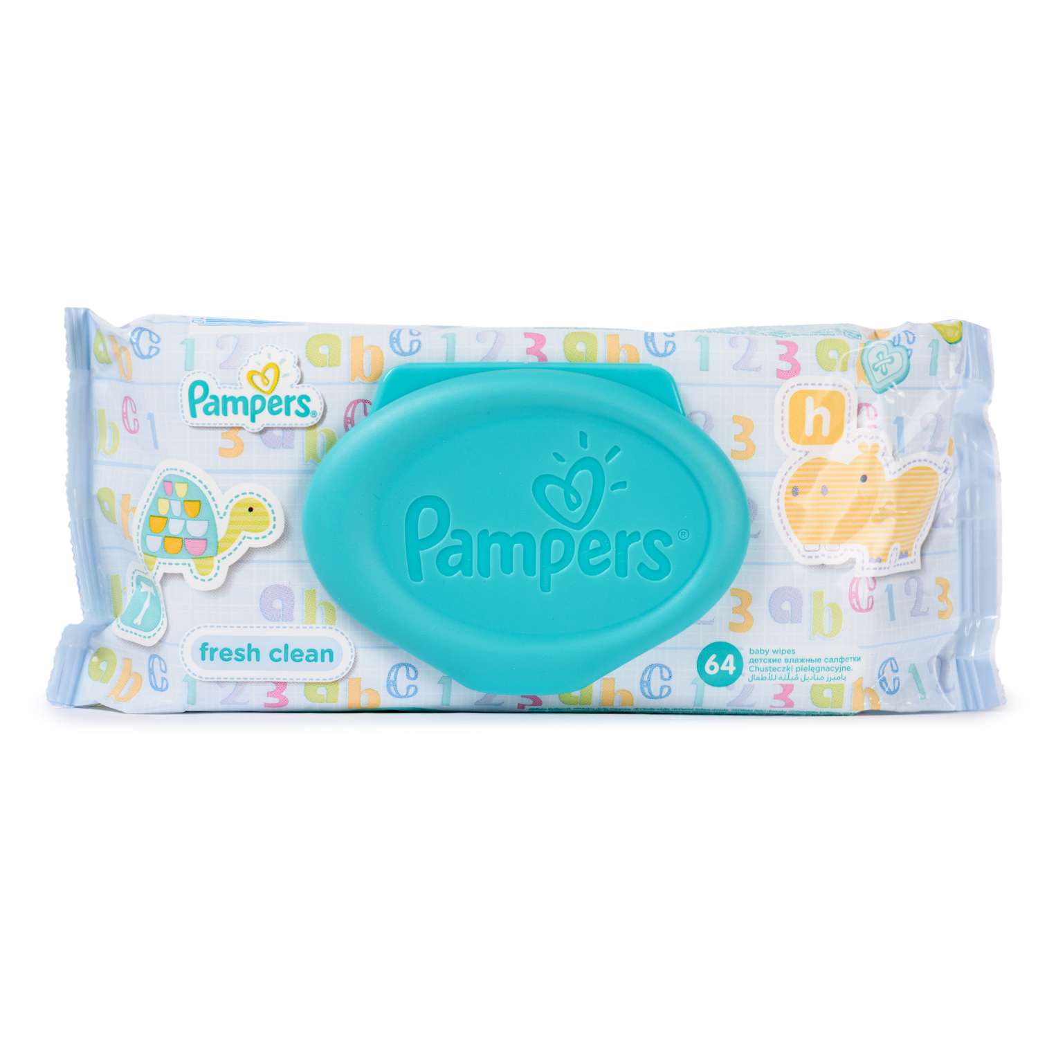 Салфетки Pampers Baby Fresh Clean, влажные сменный блок 64 шт в ассортименте - фото 12