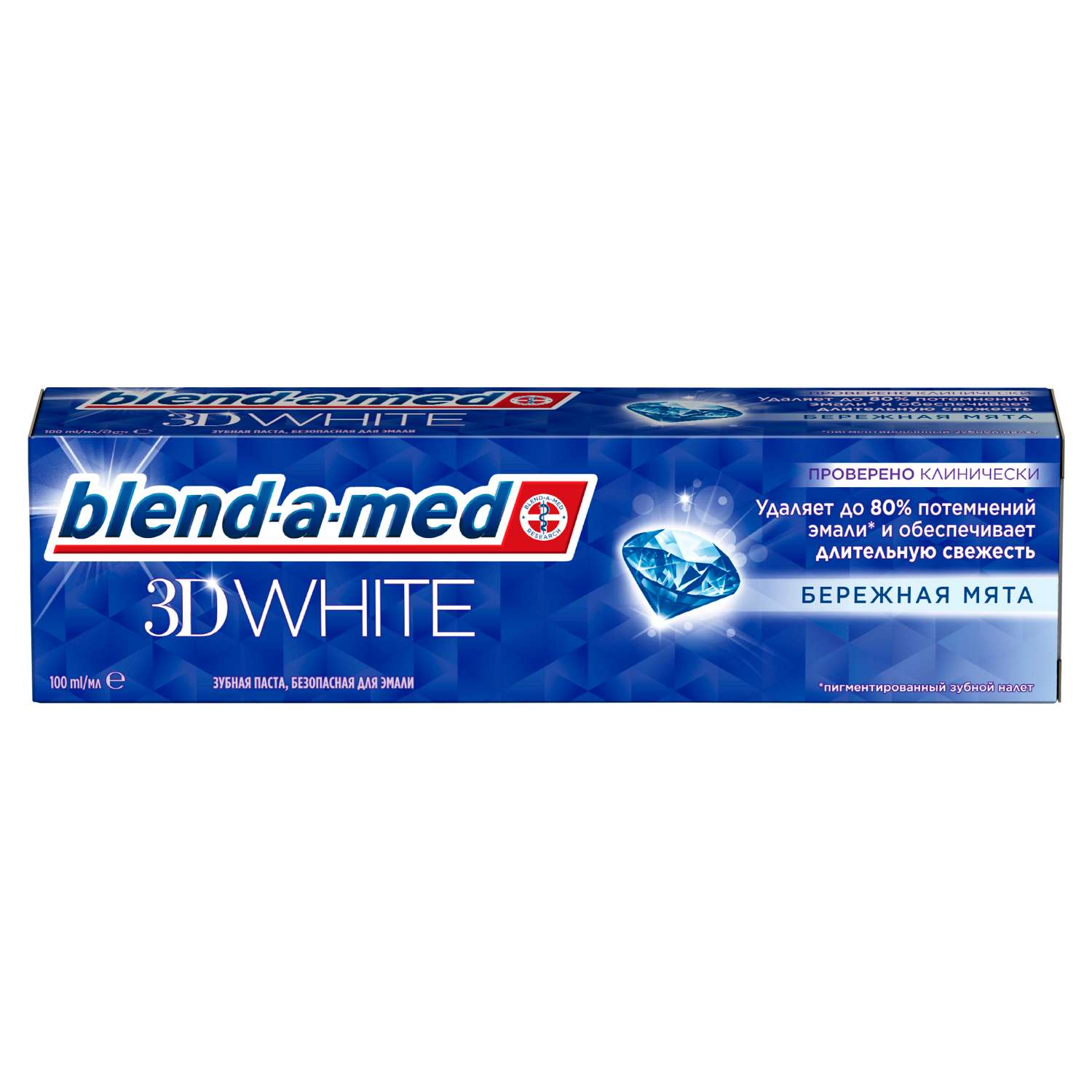 Зубная паста Blend-a-med 3D White Бережная мята 100мл - фото 1