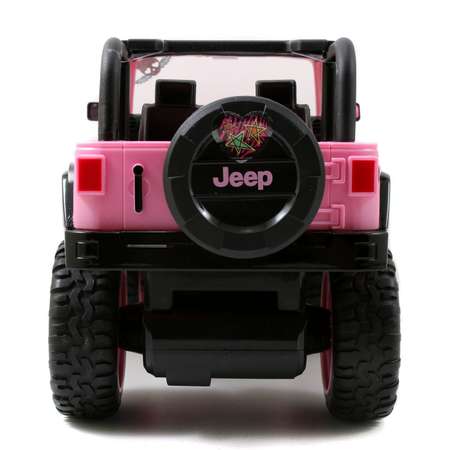 Машинка на радиоуправлении Jada масштаб 1:16 Girlmazing Jeep Розовая