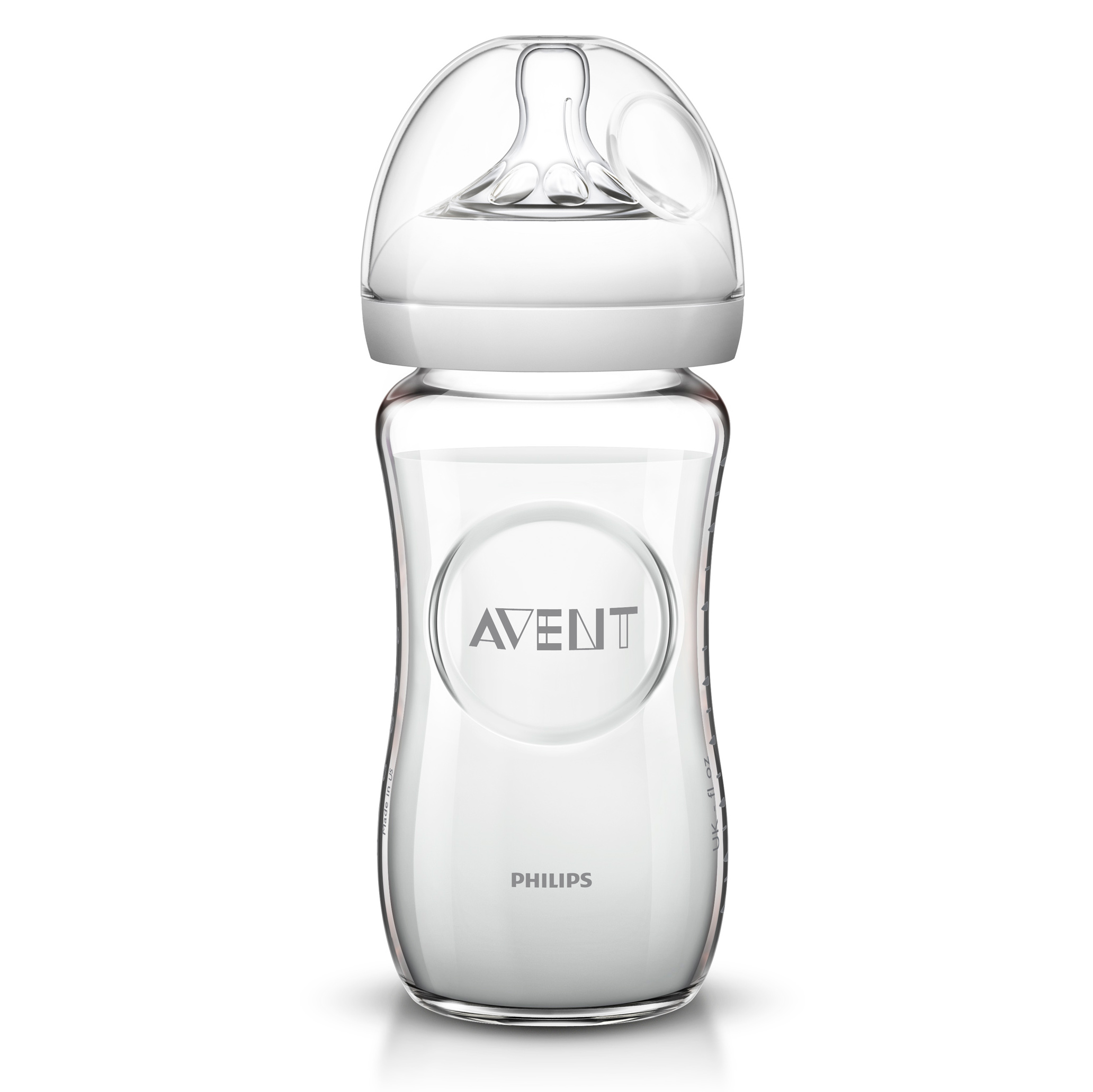 Бутылочка Philips Avent Natural стеклянная 1 мес+ 240 мл SCF673/17 купить  по цене 9 ₽ в интернет-магазине Детский мир