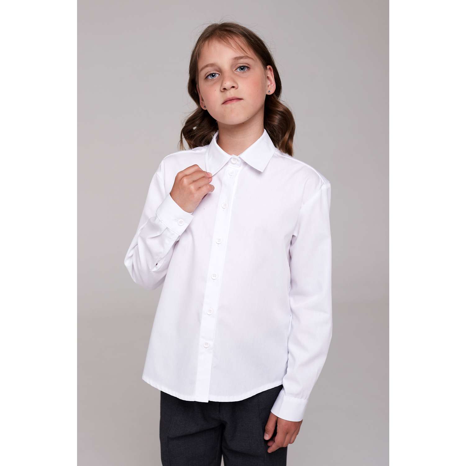 Рубашка IRINA EGOROVA RUB-Kids-Classic_белый - фото 6