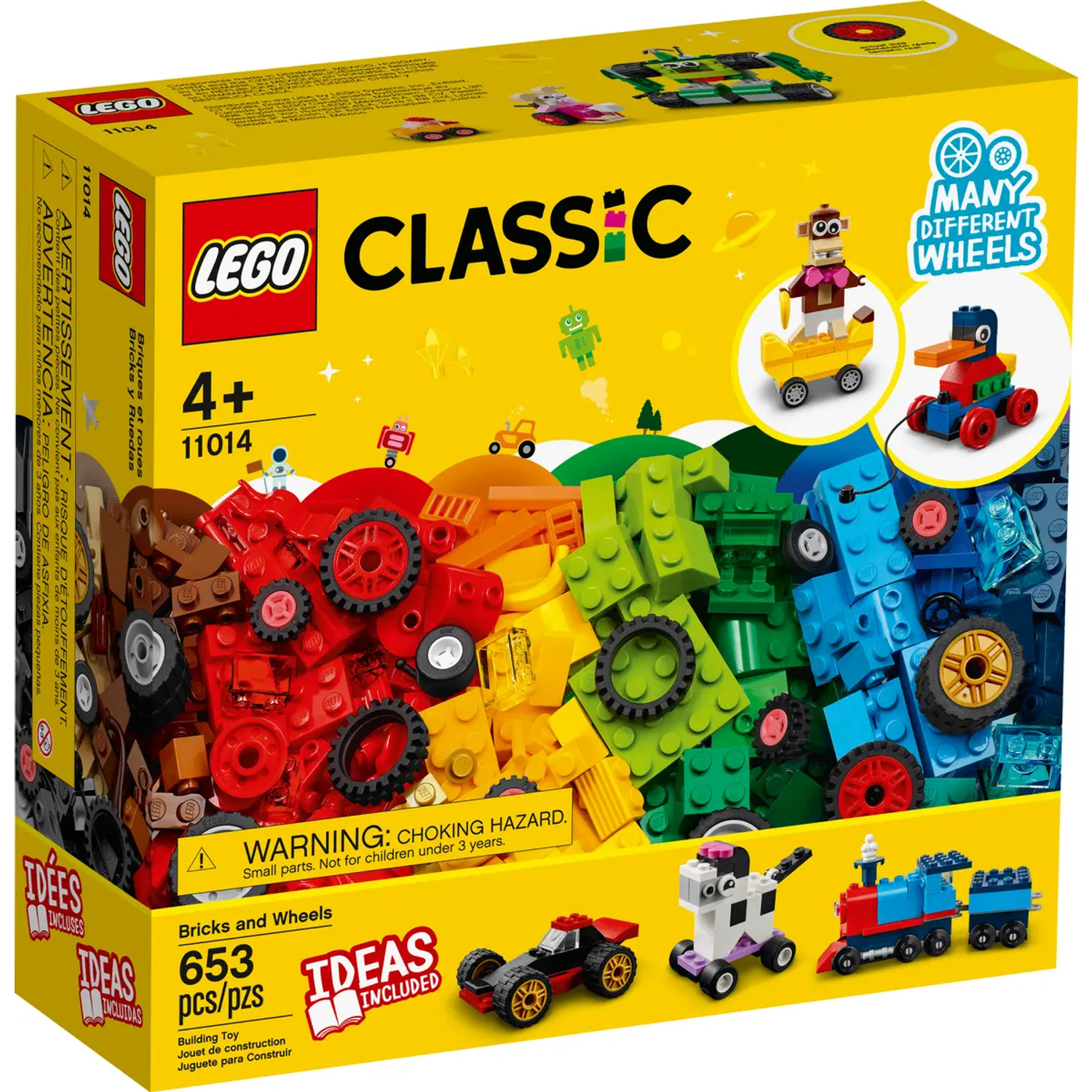 Конструктор LEGO Classic Кубики и колёса 11014 - фото 1